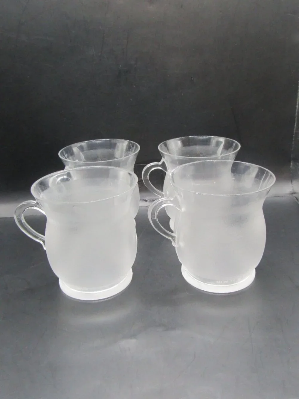Set of Four Kool-aid Frosted Translucent Cups